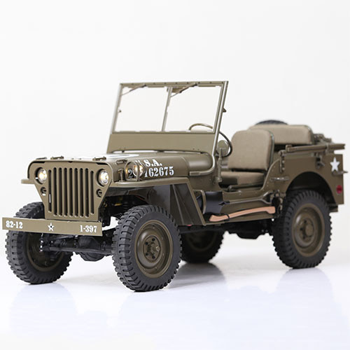 하비몬[**#ROC10601RSGN] [완제품 + 조종기] 1/6 Willys Jeep 1941 Military Scaler 4WD RTR (록하비 윌리스 지프)[상품코드]ROC HOBBY