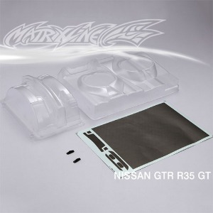 하비몬[#PC201403E-1] Wide Body Full Kit - 1/10 Nissan GTR R35 GT (for #PC201403) (Clear｜미도색)[상품코드]MATRIXLINE