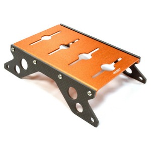 하비몬[#C25817ORANGE**] [크기 140 x 90 x 높이 40mm] Carbon 40mm Side Plate Car Stand w/ Shock Stand for 1/10 Scale[상품코드]INTEGY